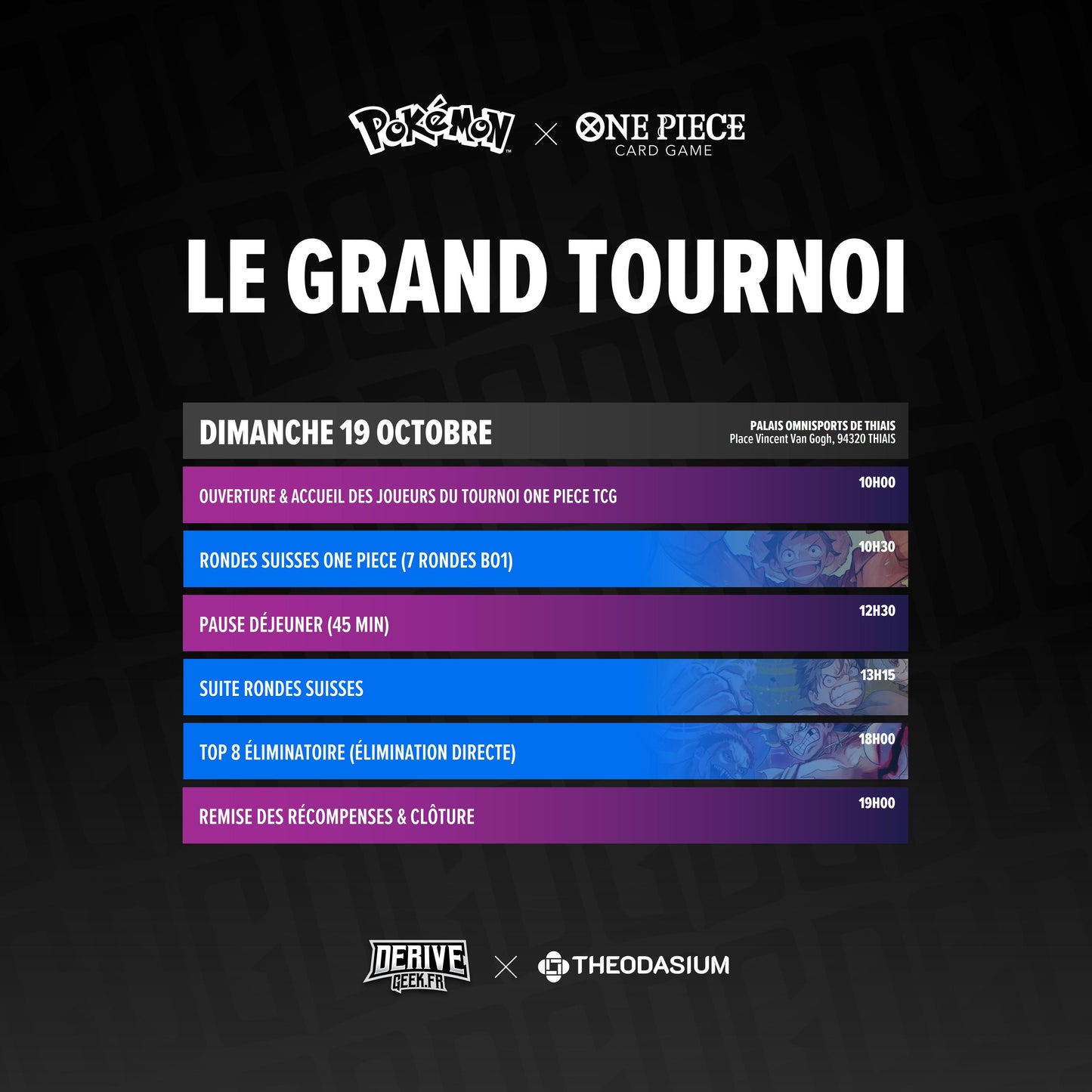 Tournoi ONE PIECE TCG - Theodasium