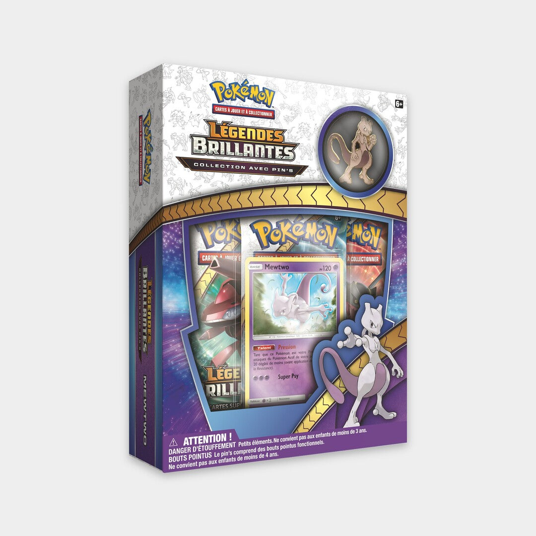 Coffret Mewtwo Pin's Collection - Légendes Brillantes - FR
