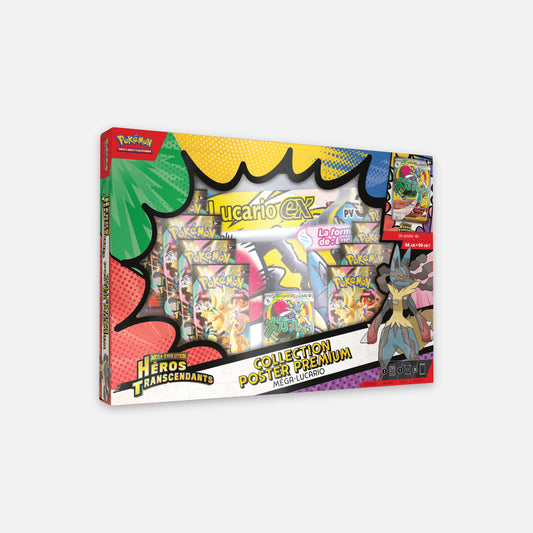 Coffret poster premium Méga-Lucario ME2.5 - Héros Transcendants