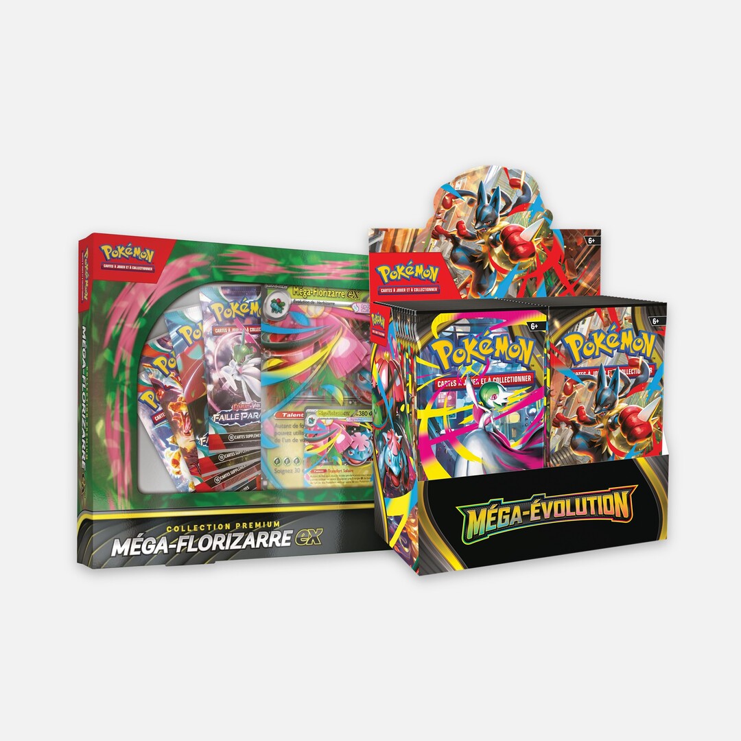 Display ME01 + Coffret premium Méga-Florizarre