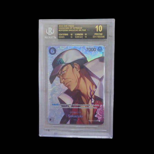 Sakazuki SP · Kingdoms of Intrigue OP04 · BGS 10 Black Label
